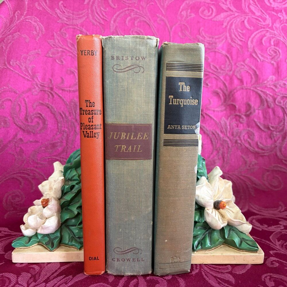 3 for $9 * 1946-1955 Historical Fiction Vintage Book Lot (3), reading or decor